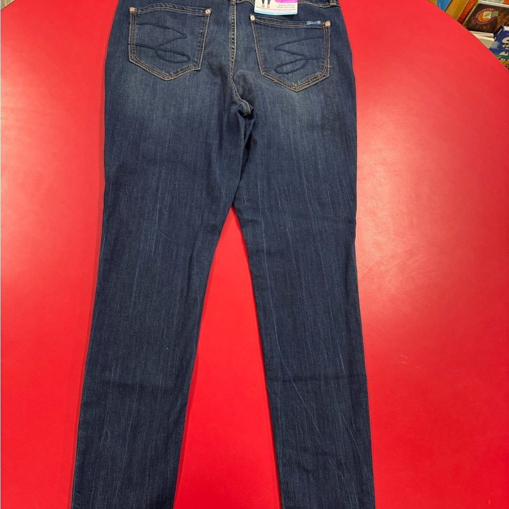 Women's 7Blue Jeans Tummyless slimming control panel